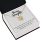 To Bonus Daughter Gift of Life Infinity Knot Necklace Message Card-Express Your Love Gifts
