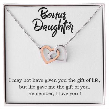 To Bonus Daughter Gift of Life Inseparable Necklace-Express Your Love Gifts