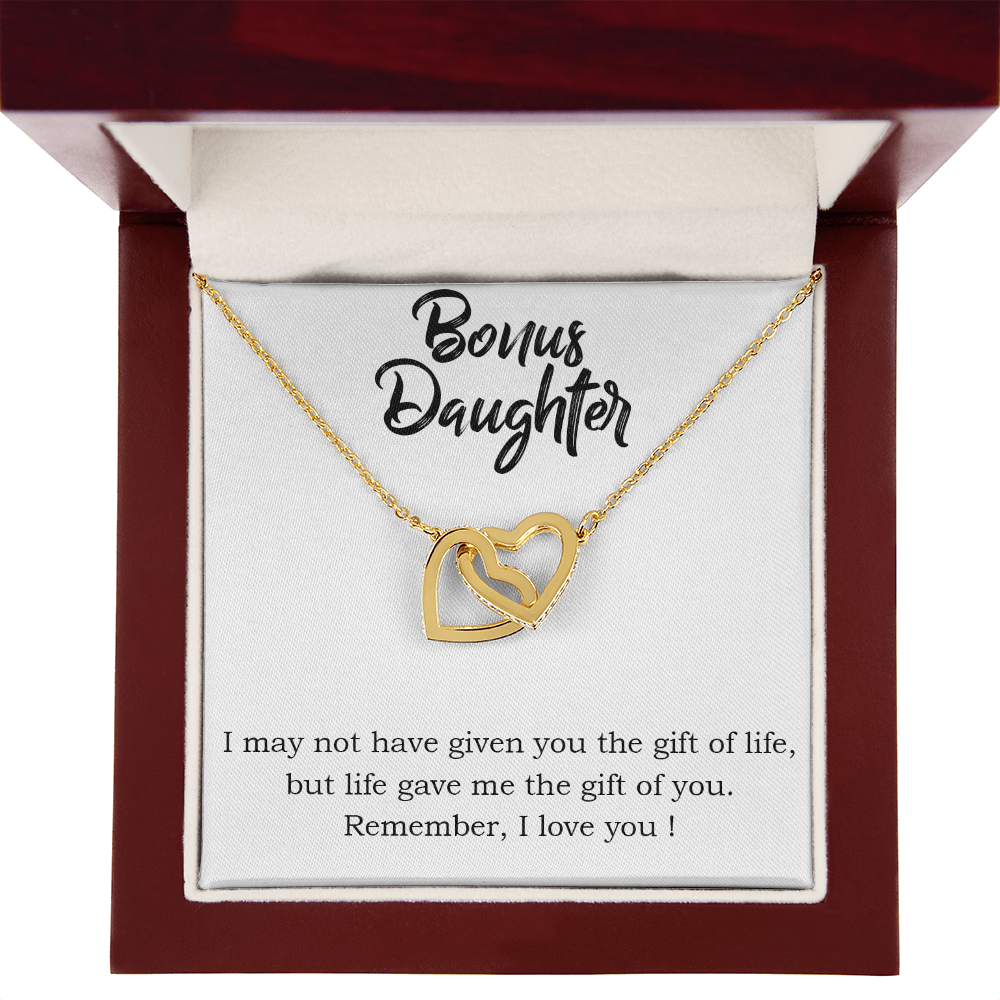 To Bonus Daughter Gift of Life Inseparable Necklace-Express Your Love Gifts