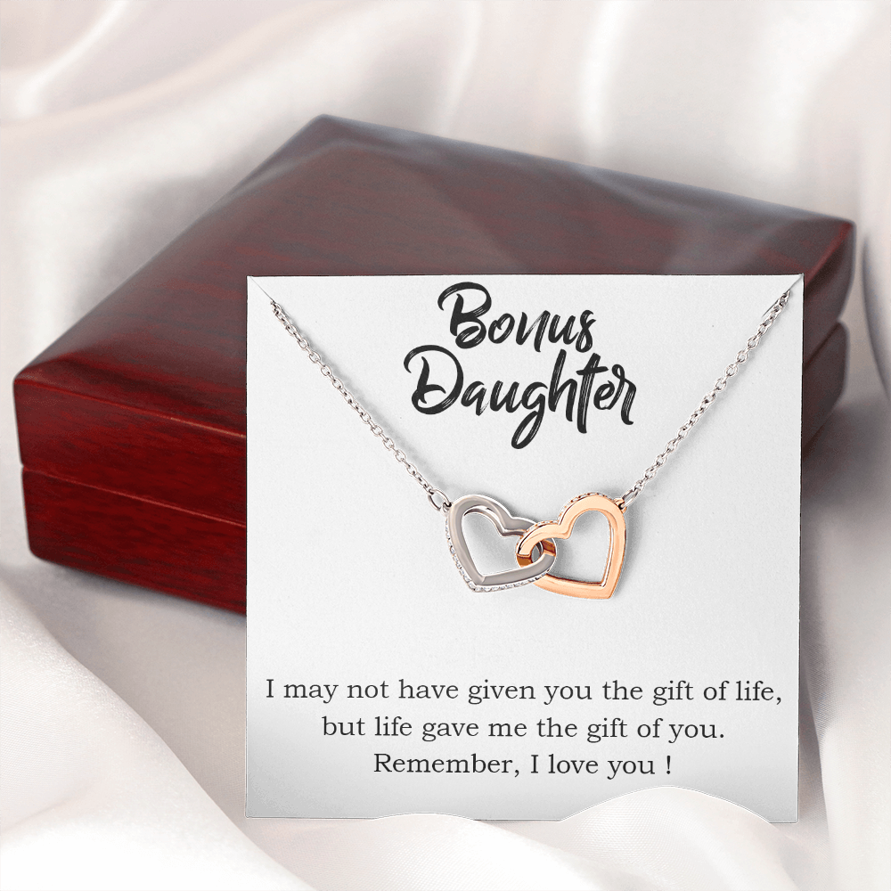 To Bonus Daughter Gift of Life Inseparable Necklace-Express Your Love Gifts