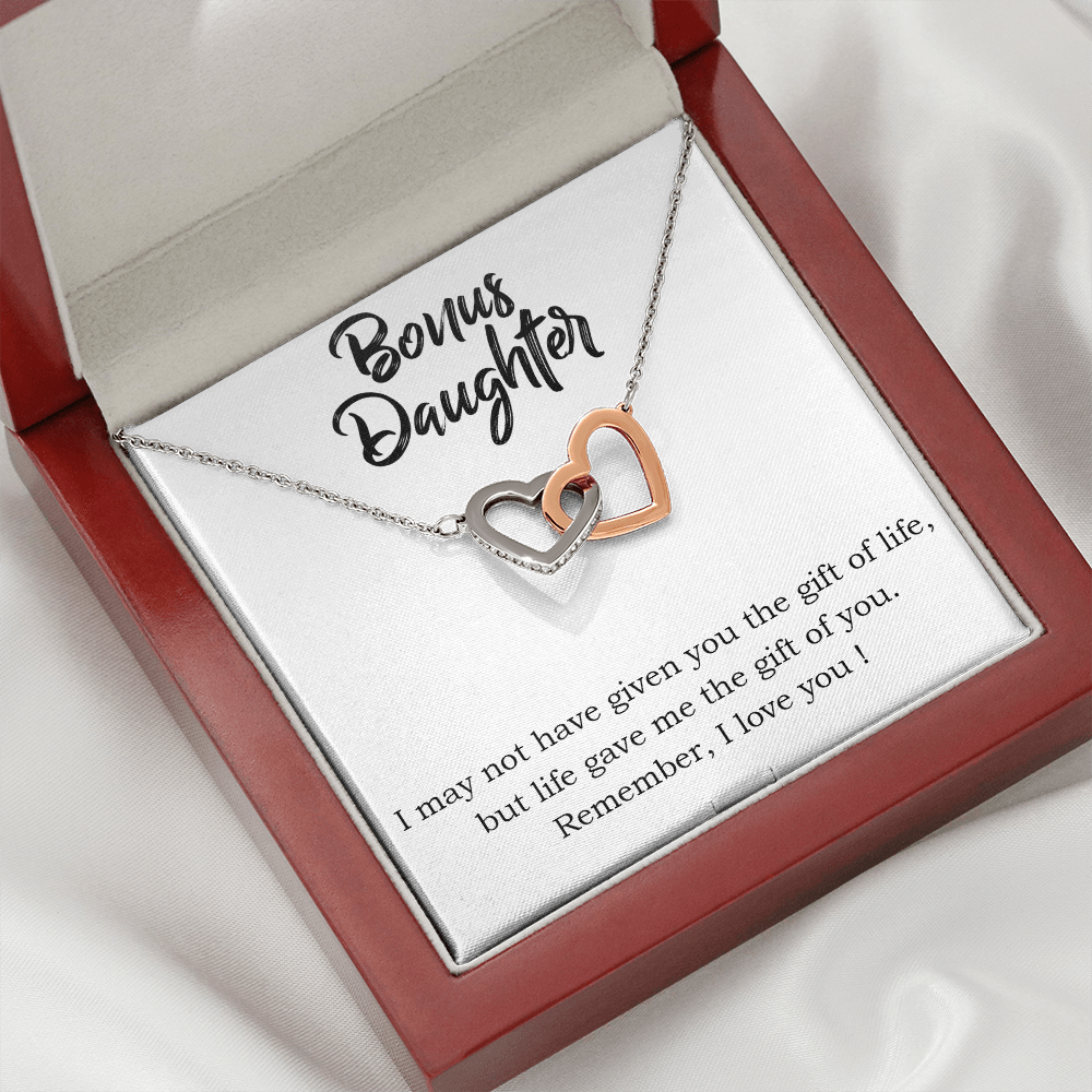 To Bonus Daughter Gift of Life Inseparable Necklace-Express Your Love Gifts