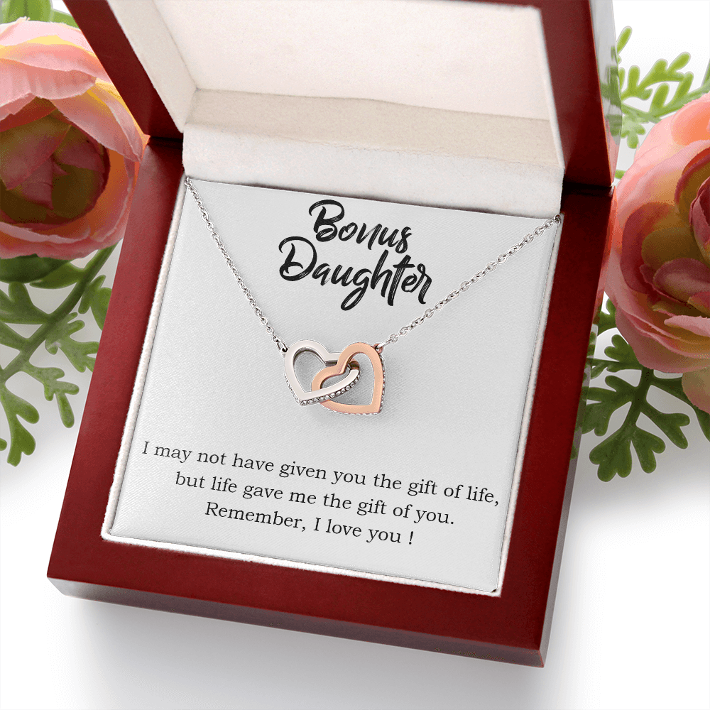 To Bonus Daughter Gift of Life Inseparable Necklace-Express Your Love Gifts