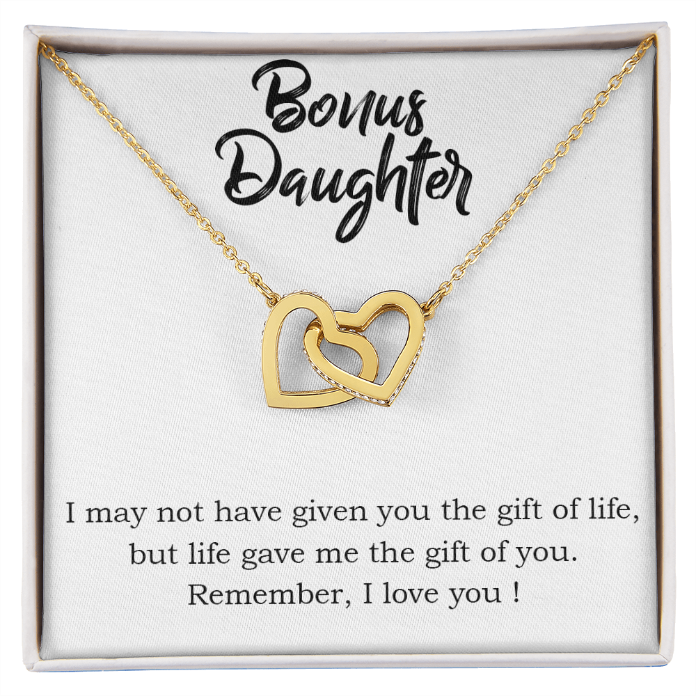 To Bonus Daughter Gift of Life Inseparable Necklace-Express Your Love Gifts