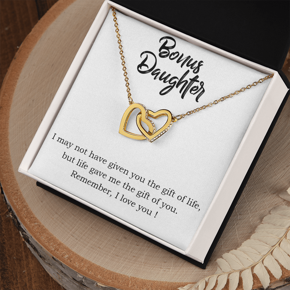 To Bonus Daughter Gift of Life Inseparable Necklace-Express Your Love Gifts