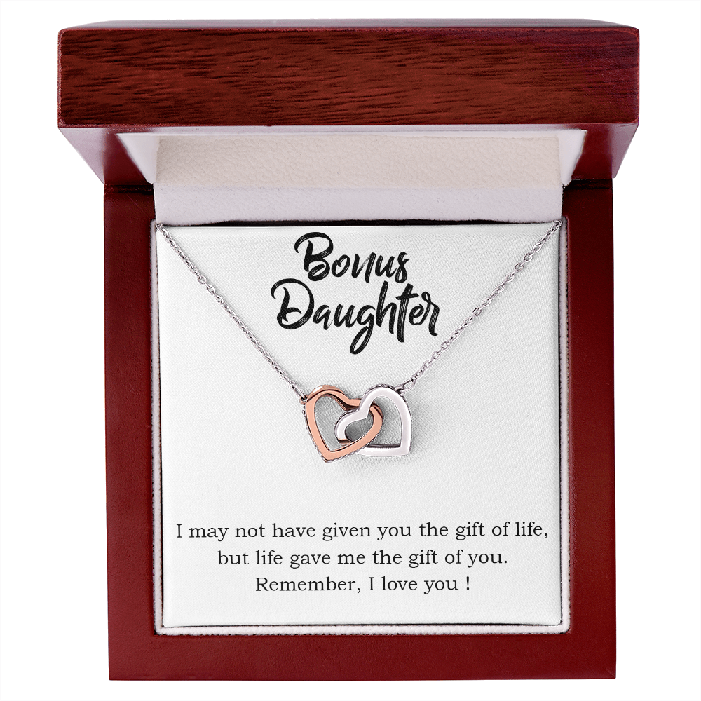 To Bonus Daughter Gift of Life Inseparable Necklace-Express Your Love Gifts
