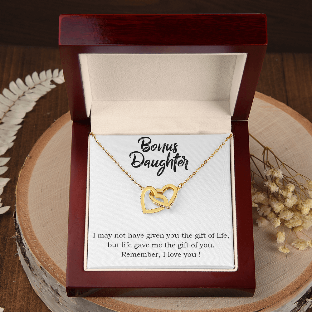 To Bonus Daughter Gift of Life Inseparable Necklace-Express Your Love Gifts