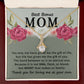 To Bonus Mom You May Not Have Alluring Ribbon Necklace Message Card-Express Your Love Gifts