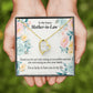 To Future Mother-in-Law Thank You For Welcoming Me Forever Necklace w Message Card-Express Your Love Gifts