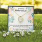 To Future Mother-in-Law Thank You For Welcoming Me Forever Necklace w Message Card-Express Your Love Gifts