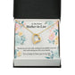 To Future Mother-in-Law Thank You For Welcoming Me Forever Necklace w Message Card-Express Your Love Gifts