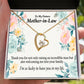 To Future Mother-in-Law Thank You For Welcoming Me Forever Necklace w Message Card-Express Your Love Gifts