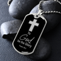To God Be The Glory Necklace Stainless Steel or 18k Gold Dog Tag 24" Chain-Express Your Love Gifts