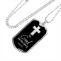 To God Be The Glory Necklace Stainless Steel or 18k Gold Dog Tag 24" Chain-Express Your Love Gifts