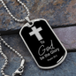 To God Be The Glory Necklace Stainless Steel or 18k Gold Dog Tag 24" Chain-Express Your Love Gifts