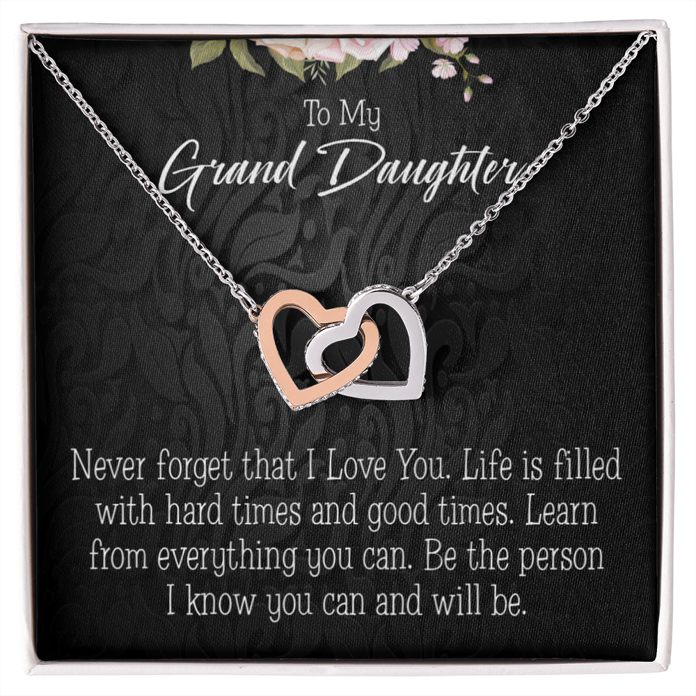 To Granddaughter Always be Safe Inseparable Necklace-Express Your Love Gifts