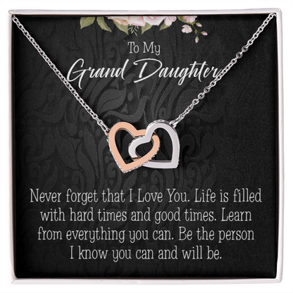 To Granddaughter Always be Safe Inseparable Necklace-Express Your Love Gifts