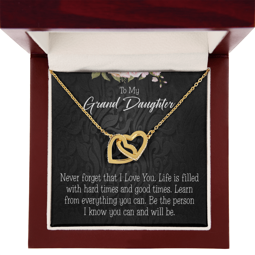To Granddaughter Always be Safe Inseparable Necklace-Express Your Love Gifts