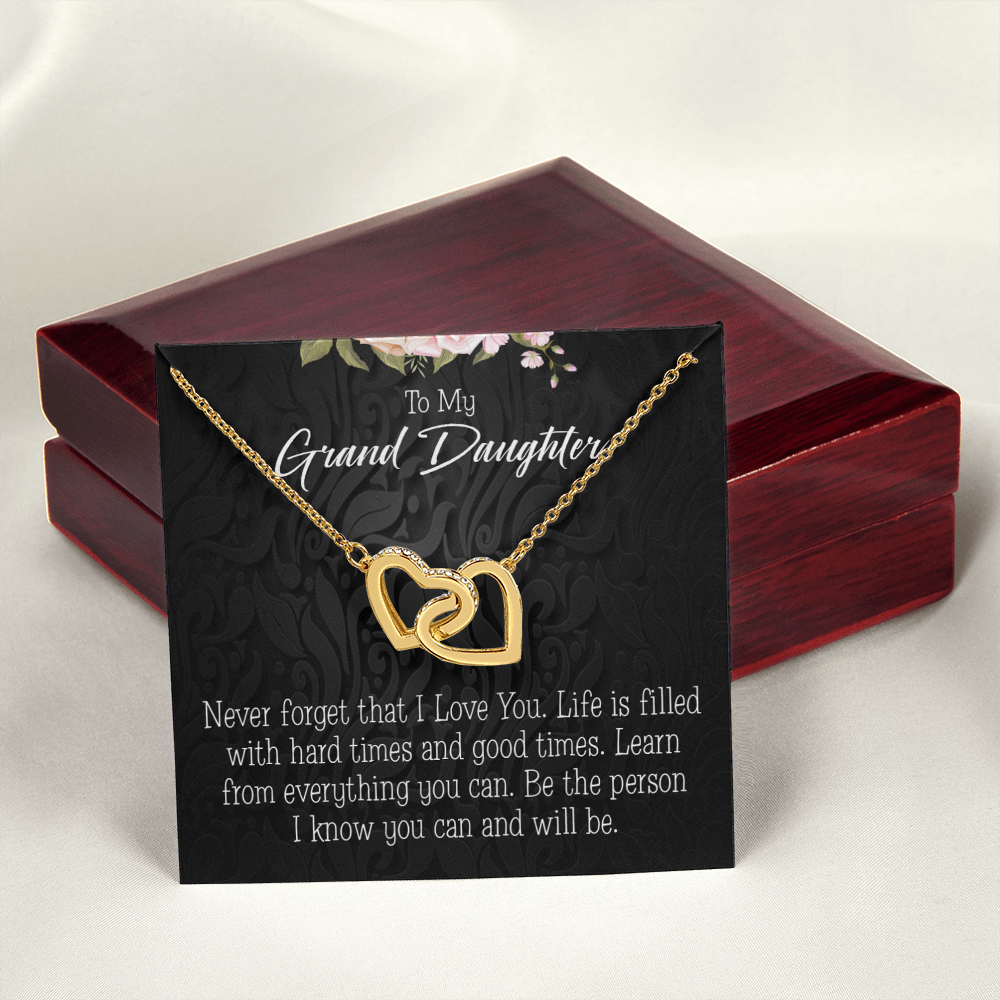 To Granddaughter Always be Safe Inseparable Necklace-Express Your Love Gifts