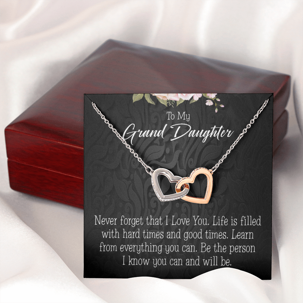 To Granddaughter Always be Safe Inseparable Necklace-Express Your Love Gifts