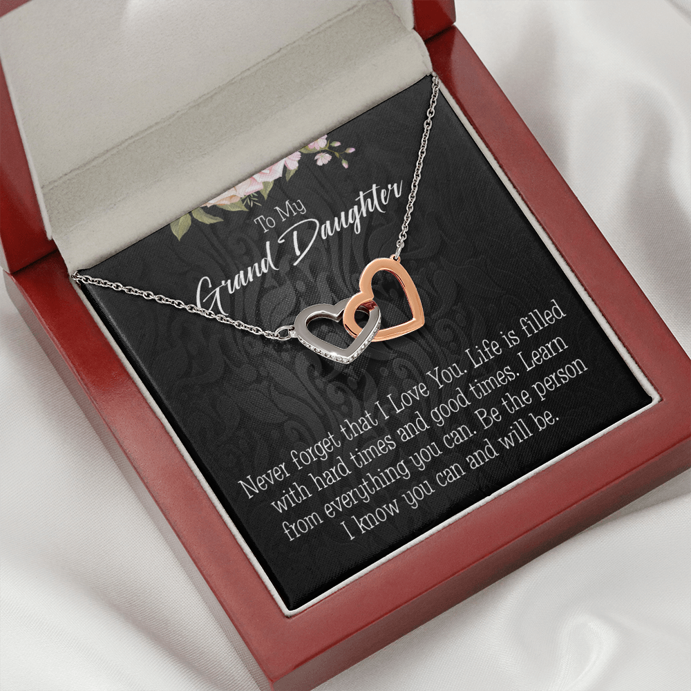 To Granddaughter Always be Safe Inseparable Necklace-Express Your Love Gifts