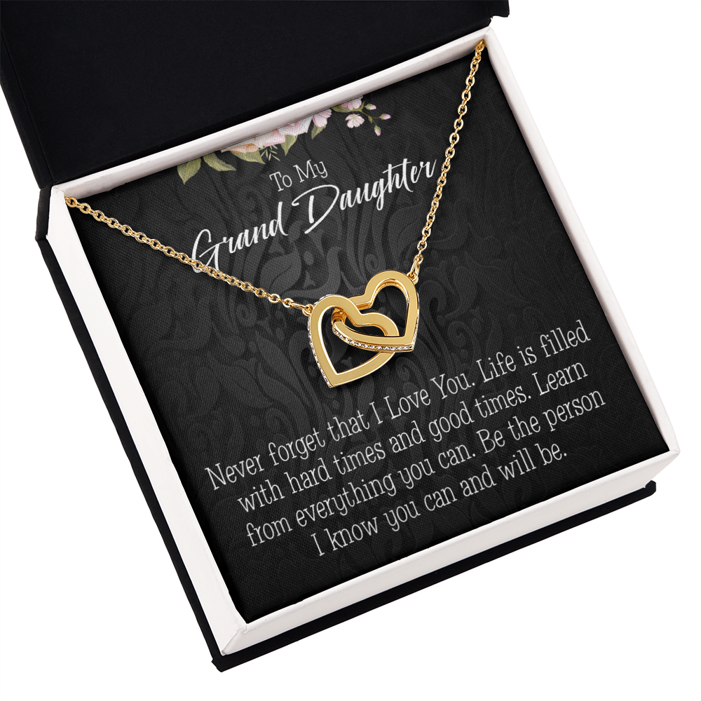 To Granddaughter Always be Safe Inseparable Necklace-Express Your Love Gifts