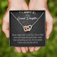 To Granddaughter Always be Safe Inseparable Necklace-Express Your Love Gifts