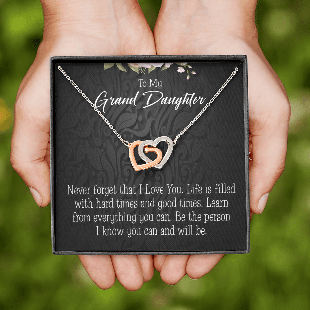 To Granddaughter Always be Safe Inseparable Necklace-Express Your Love Gifts