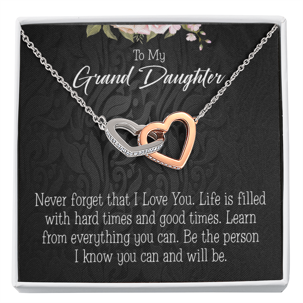 To Granddaughter Always be Safe Inseparable Necklace-Express Your Love Gifts