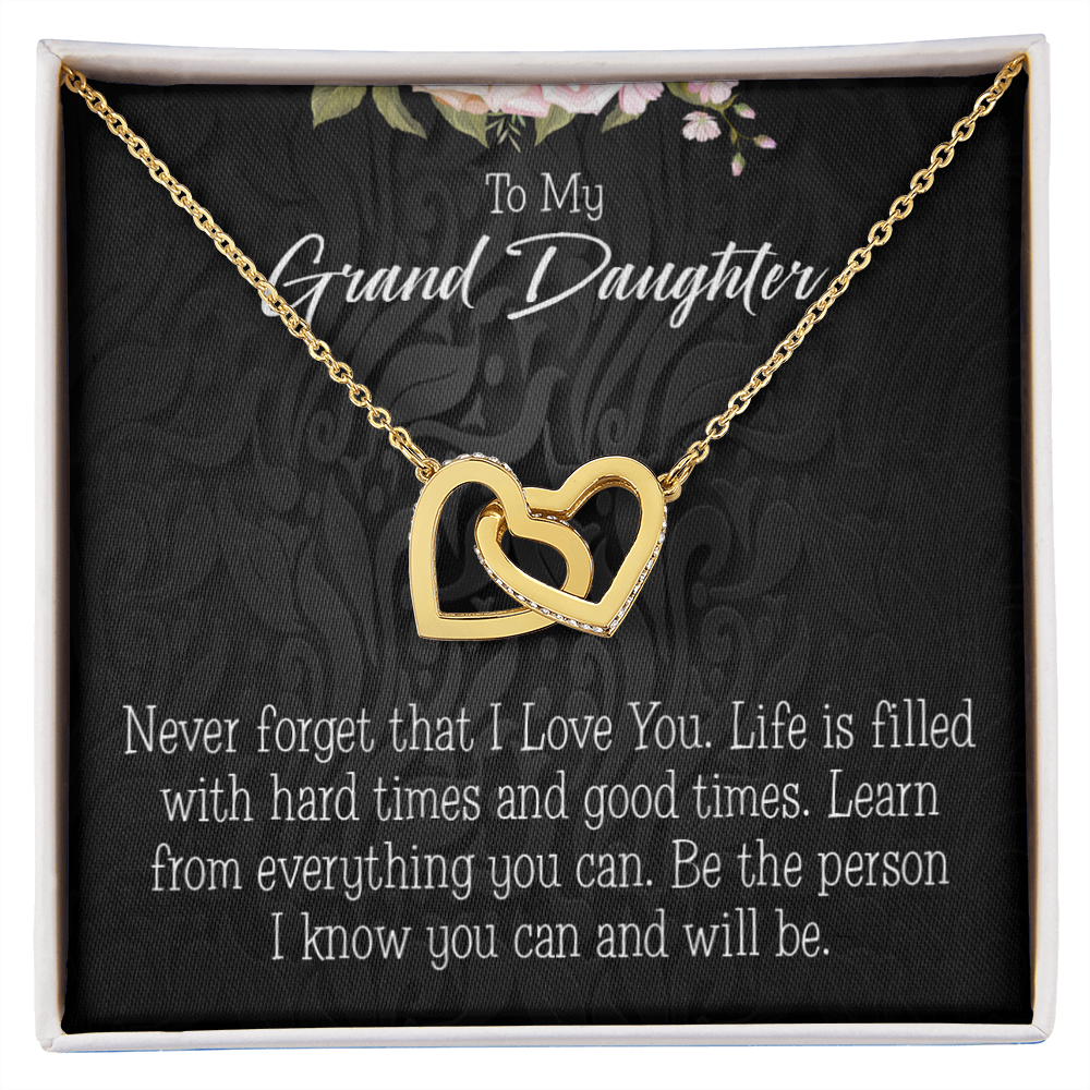 To Granddaughter Always be Safe Inseparable Necklace-Express Your Love Gifts