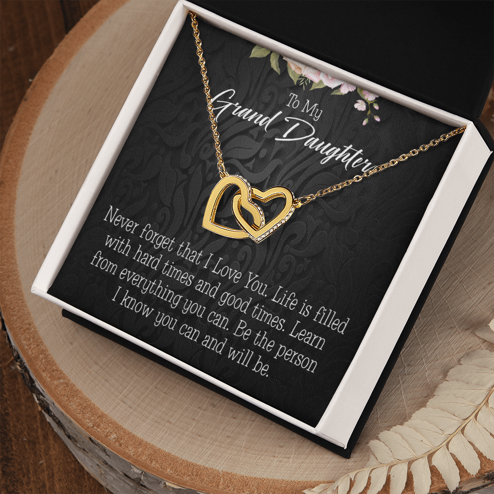 To Granddaughter Always be Safe Inseparable Necklace-Express Your Love Gifts