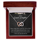 To Granddaughter Always be Safe Inseparable Necklace-Express Your Love Gifts