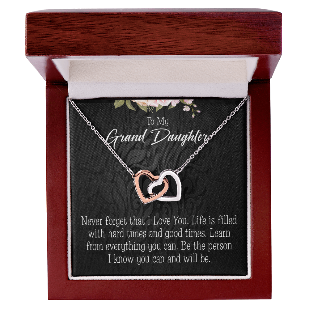 To Granddaughter Always be Safe Inseparable Necklace-Express Your Love Gifts