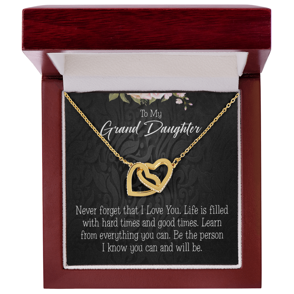 To Granddaughter Always be Safe Inseparable Necklace-Express Your Love Gifts