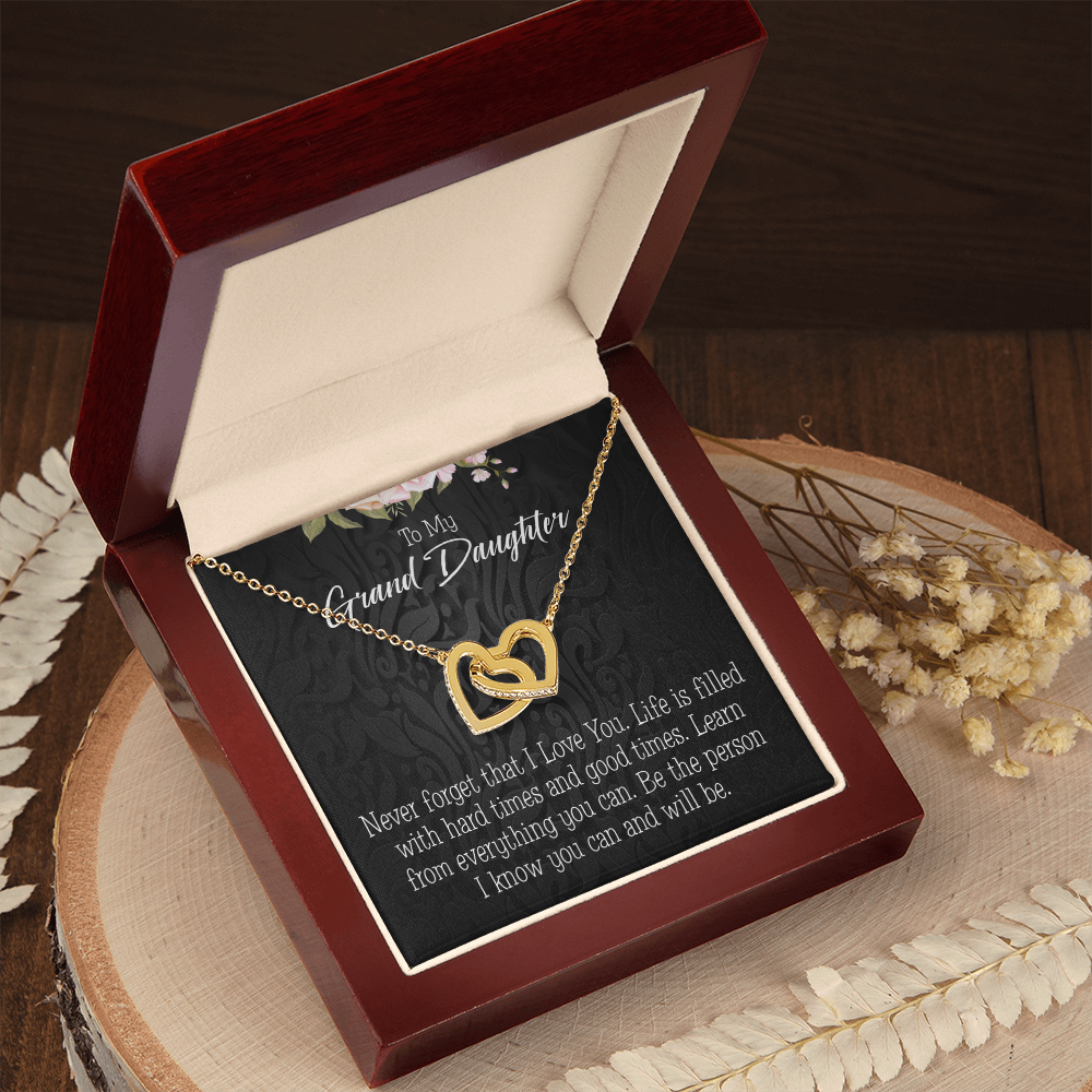 To Granddaughter Always be Safe Inseparable Necklace-Express Your Love Gifts