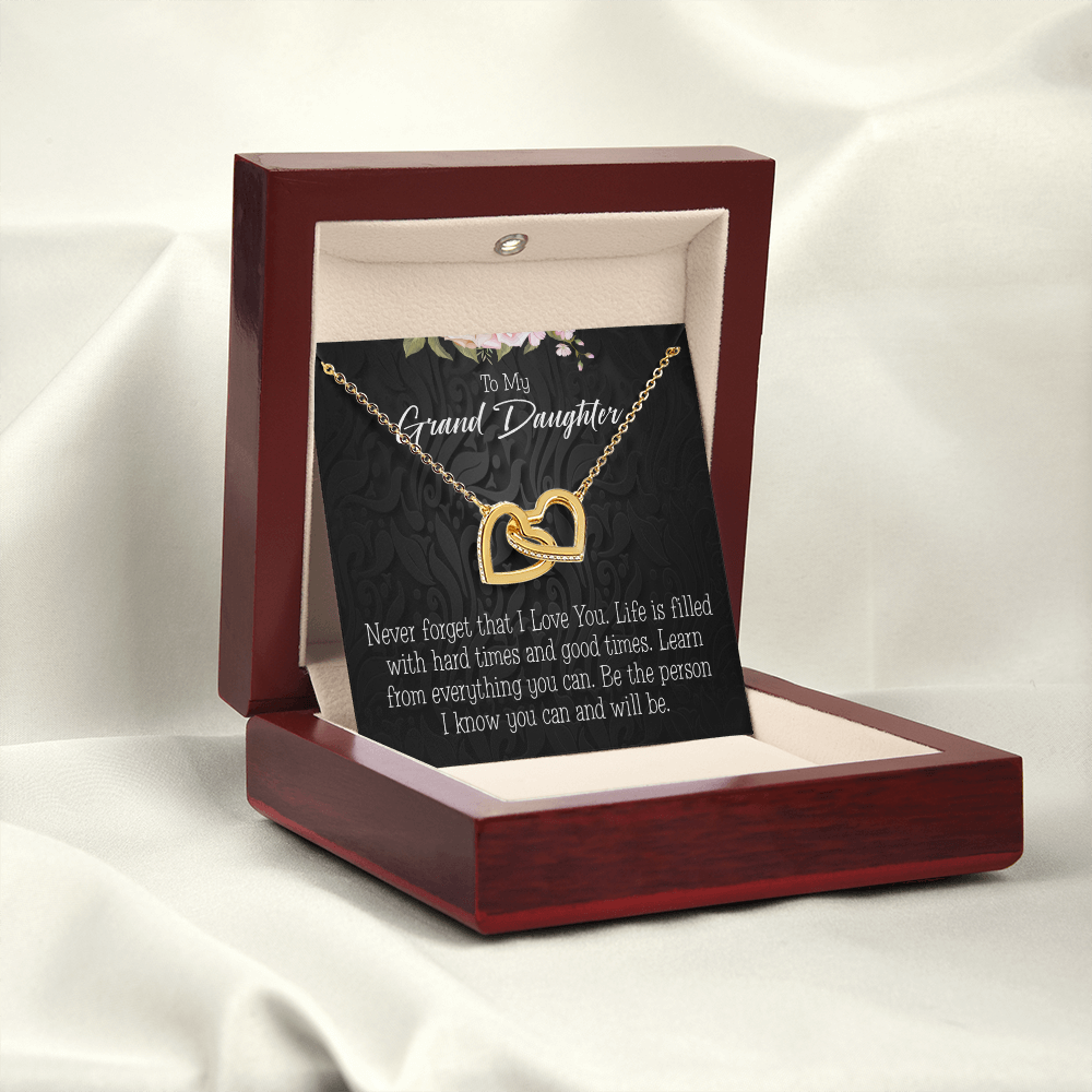 To Granddaughter Always be Safe Inseparable Necklace-Express Your Love Gifts