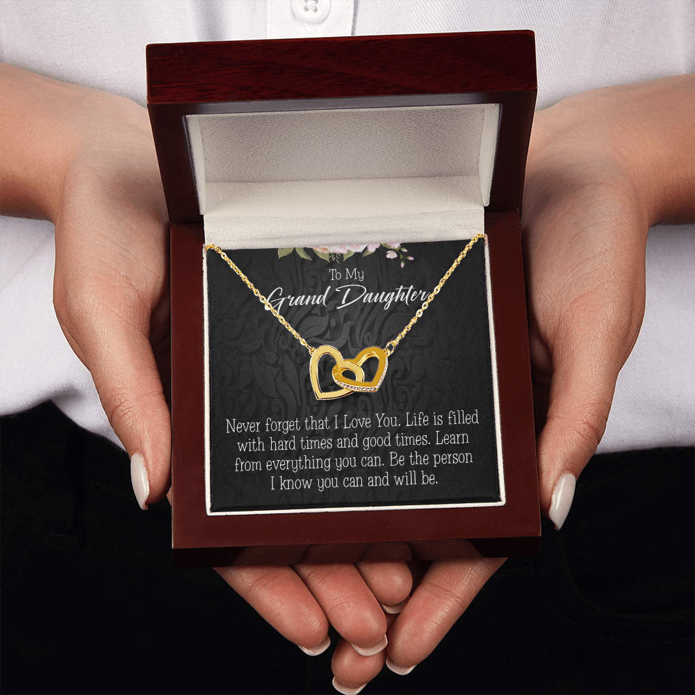 To Granddaughter Always be Safe Inseparable Necklace-Express Your Love Gifts