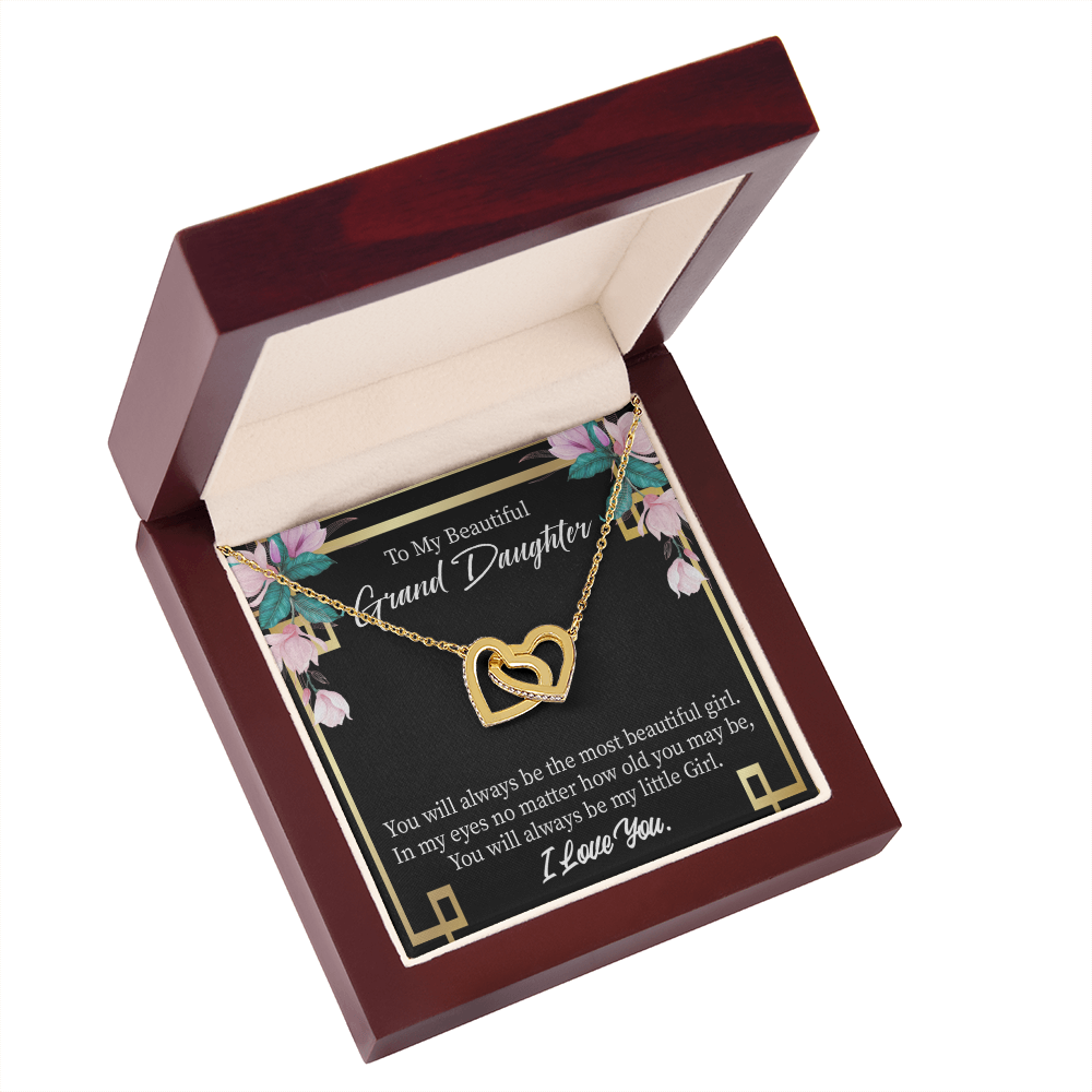 To Granddaughter Always Little Girl Inseparable Necklace-Express Your Love Gifts