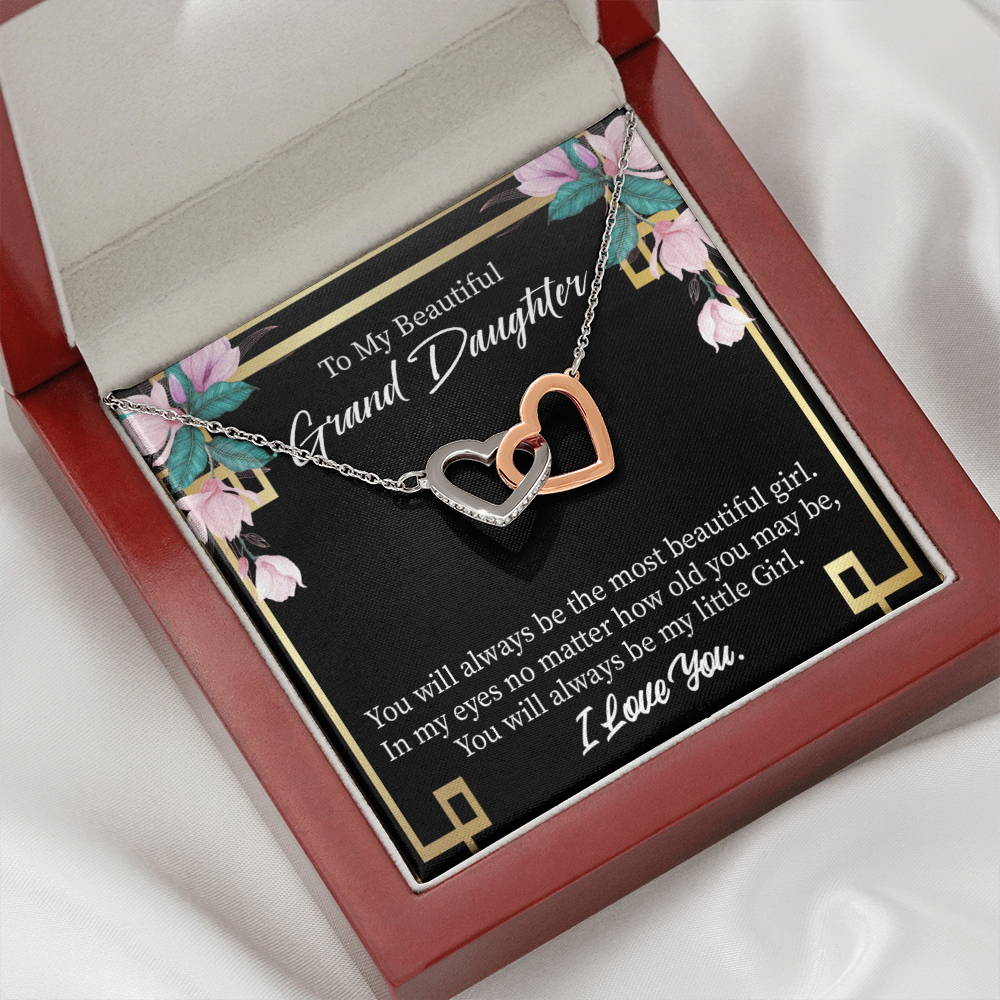 To Granddaughter Always Little Girl Inseparable Necklace-Express Your Love Gifts