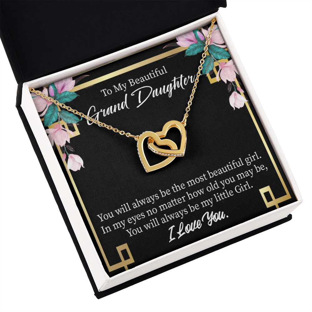 To Granddaughter Always Little Girl Inseparable Necklace-Express Your Love Gifts