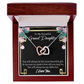 To Granddaughter Always Little Girl Inseparable Necklace-Express Your Love Gifts