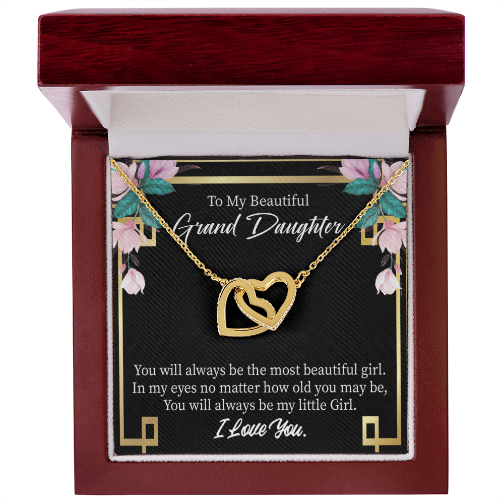 To Granddaughter Always Little Girl Inseparable Necklace-Express Your Love Gifts