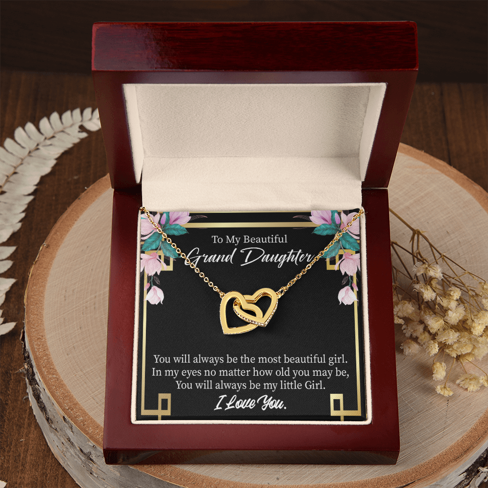 To Granddaughter Always Little Girl Inseparable Necklace-Express Your Love Gifts