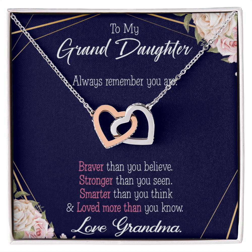 To Granddaughter Always Remember Inseparable Necklace-Express Your Love Gifts
