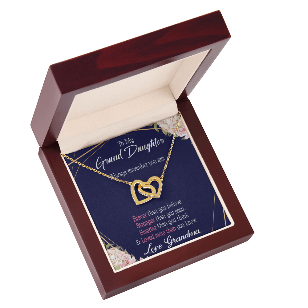 To Granddaughter Always Remember Inseparable Necklace-Express Your Love Gifts