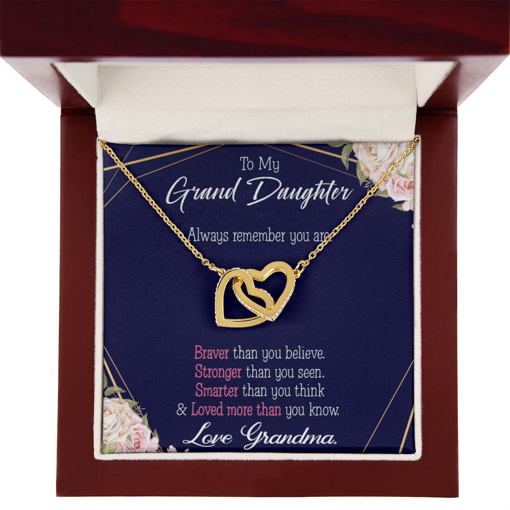 To Granddaughter Always Remember Inseparable Necklace-Express Your Love Gifts