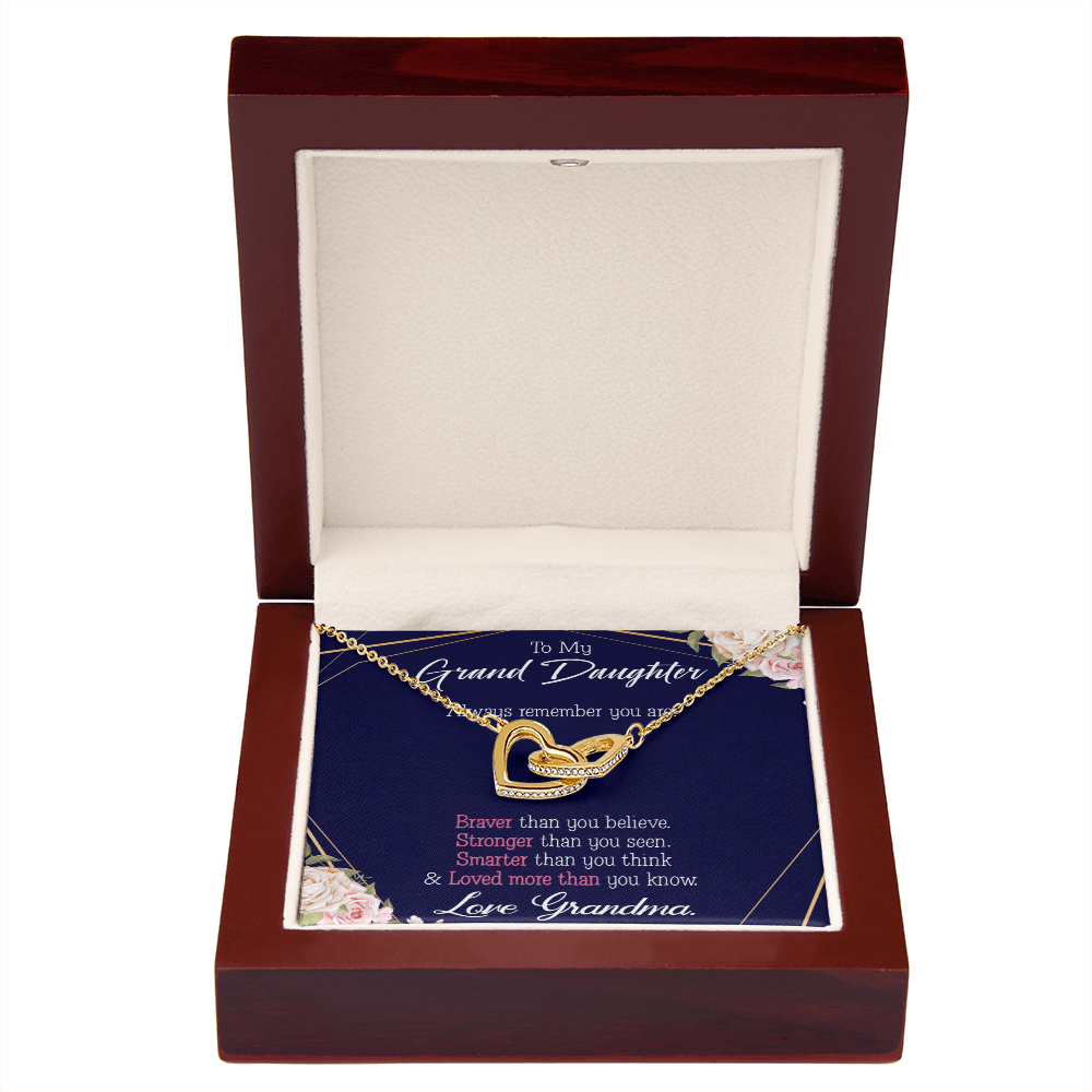 To Granddaughter Always Remember Inseparable Necklace-Express Your Love Gifts