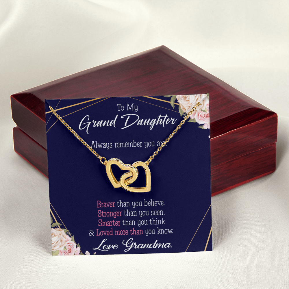To Granddaughter Always Remember Inseparable Necklace-Express Your Love Gifts