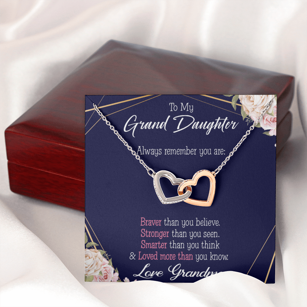 To Granddaughter Always Remember Inseparable Necklace-Express Your Love Gifts