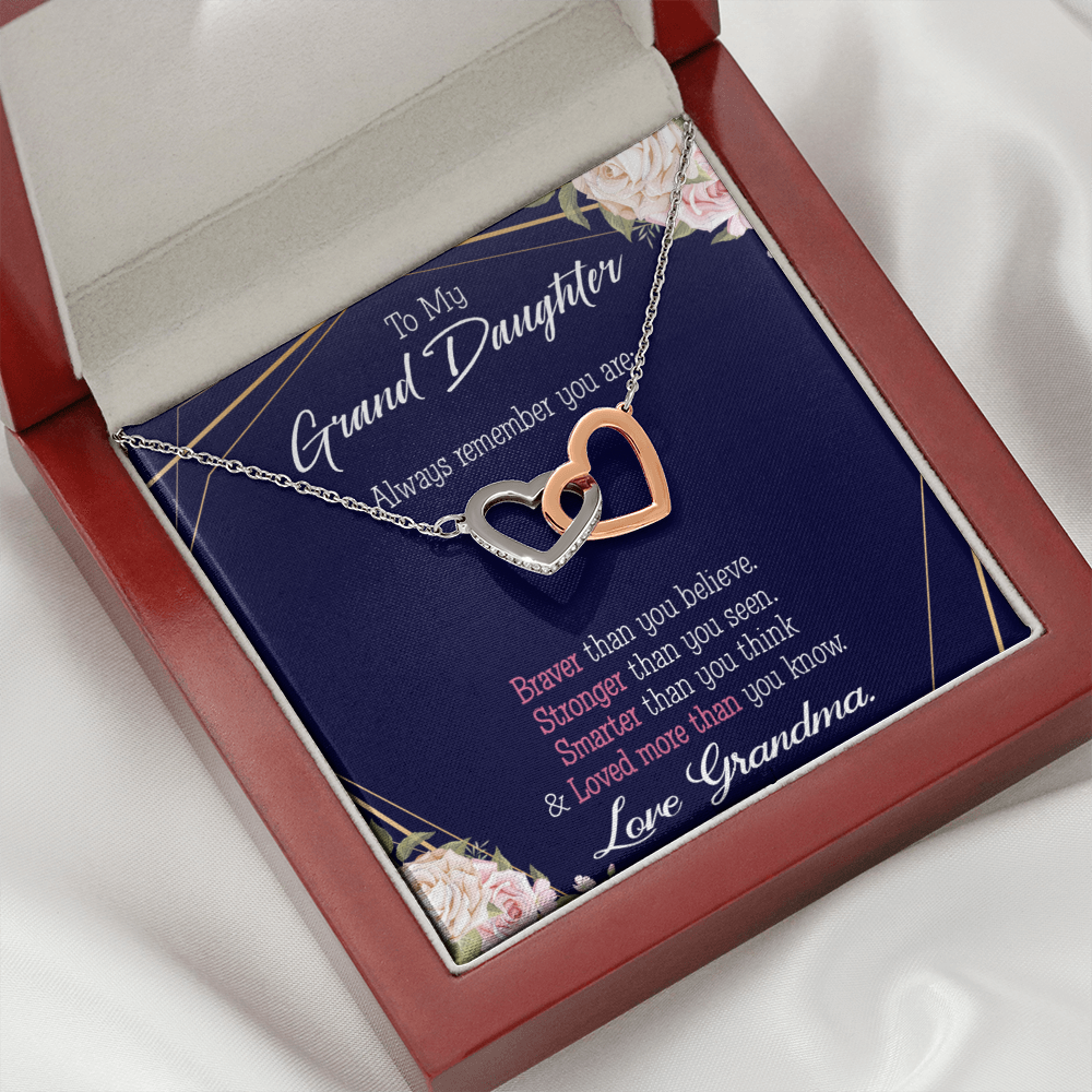 To Granddaughter Always Remember Inseparable Necklace-Express Your Love Gifts