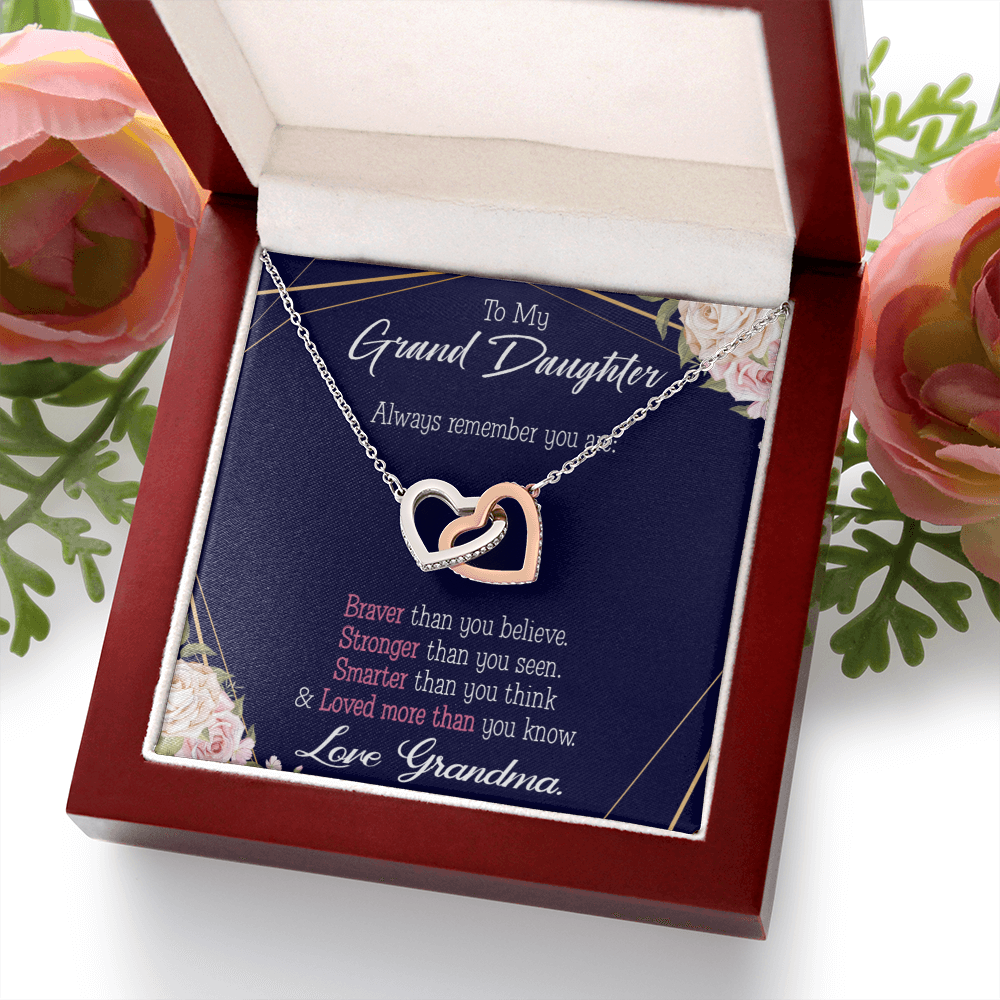 To Granddaughter Always Remember Inseparable Necklace-Express Your Love Gifts